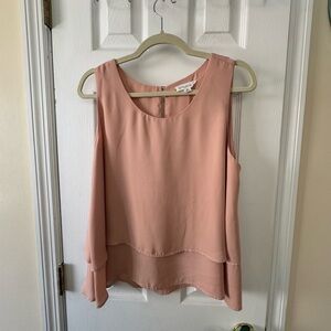 Stella Luce Blush Layered Sleeveless Top